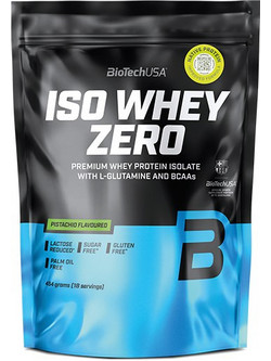 Biotech USA ISO Whey Zero Pistachio Πρωτεΐνη Ορού Γάλακτος Γράμμωσης Χωρίς Λακτόζη & Γλουτένη 454gr