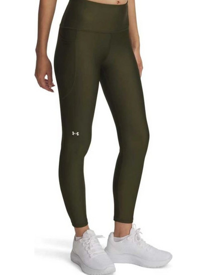 Under Armour HeatGear Γυναικείο Κολάν 7/8 Ψηλόμεσο Βαμβακερό Χακί 1365335-308