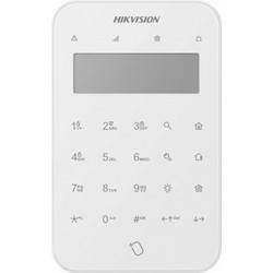 Hikvision DS-PK1-LT-WE White Ασύρματο Πληκτρολόγιο Συναγερμού Αφής με Οθόνη RFID
