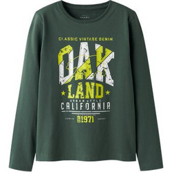 Name It OAK Land Παιδικό T-Shirt Μακρυμάνικο Χακί 13224969