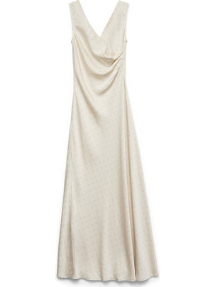 Vero Moda Maxi Καλοκαιρινό Φόρεμα για Γάμο / Βάπτιση Εκρού 10338356