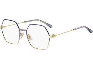 Etro 0025 KY2 Γυναικείος Σκελετός Γυαλιών Οράσεως Μεταλλικός Ασημί Μπλε