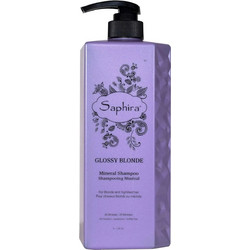 Saphira Glossy Blonde Σαμπουάν για Επανόρθωση για Βαμμένα Μαλλιά 1lt