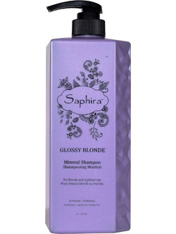 Saphira Glossy Blonde Σαμπουάν για Επανόρθωση για Βαμμένα Μαλλιά 1lt