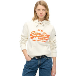 Superdry Γυναικείο Αθλητικό Φούτερ με Κουκούλα Λευκό W2012209A-34C