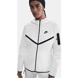 Nike Sportswear Tech Γυναικεία Ζακέτα Φούτερ Μακριά με Κουκούλα και Φερμουάρ Εκρού HV6747-133