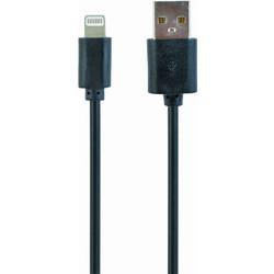 Gembird USB-A to Lightning Cable 1m Black CC-USB2-AMLM-1M