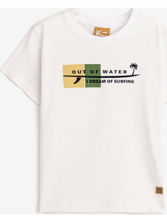 Funky Παιδικό T-Shirt Κοντομάνικο Εκρού 124-305104-2