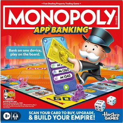 Hasbro Monopoly Τραπεζική Εφαρμογή Επιτραπέζιο Παιχνίδι 8+ Ετών για 2-6 Παίκτες