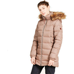 Aigle Γυναικείο Μπουφάν Χειμωνιάτικο Puffer Μακρύ Μπεζ AGL22-02248-G5314