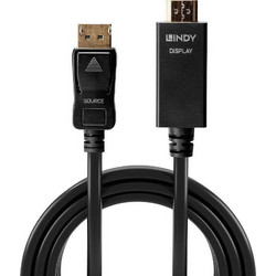Lindy Καλώδιο DisplayPort to HDMI Male 3m Black 36923