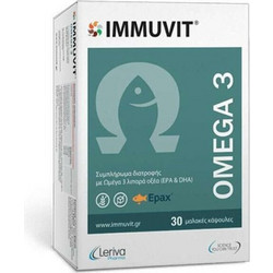 Leriva Immuvit Omega 3 Ιχθυέλαιο 30 Κάψουλες