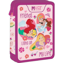 Must Princess Friends Light Up My Life Κασετίνα Γεμάτη με 2 Θήκες Ροζ 565015
