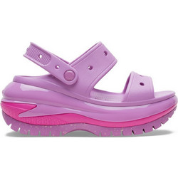 Crocs Ανατομικές Καλοκαιρινές Γυναικείες Πλατφόρμες Χαμηλές Λιλά 207989-6WQ