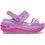 Crocs Ανατομικές Καλοκαιρινές Γυναικείες Πλατφόρμες Χαμηλές Λιλά 207989-6WQ