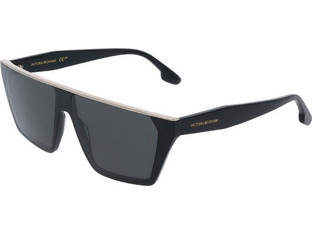 Victoria Beckham VB683S 12001 Γυναικεία Γυαλιά Ηλίου Μάσκα Κοκάλινα Μαύρα με Μαύρο Φακό