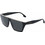 Victoria Beckham VB683S 12001 Γυναικεία Γυαλιά Ηλίου Μάσκα Κοκάλινα Μαύρα με Μαύρο Φακό