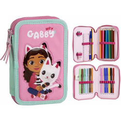Cerda Gabby's Dollhouse Κασετίνα Γεμάτη με 2 Θήκες Ροζ 2700001706