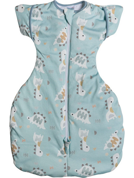 Tender Ανοιξιάτικος Φθινοπωρινός Υπνόσακος Swaddle Arms Up Dino Light Blue 27721