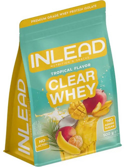 Inlead Clear Whey Isolate Tropical Πρωτεΐνη Ορού Γάλακτος Γράμμωσης Χωρίς Λακτόζη 500gr