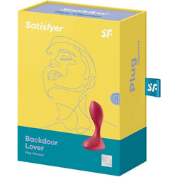 Satisfyer Backdoor Lover Πρωκτική Σφήνα Ασύρματη με Δόνηση 11cm Κόκκινη D-229591