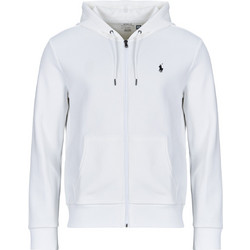 Polo Ralph Lauren Ανδρική Ζακέτα Πλεκτή με Κουκούλα και Φερμουάρ Λευκή 710881517-083