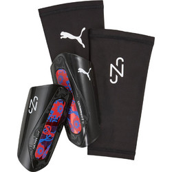 Puma Neymar Ultra Light Sleeve Επικαλαμίδες Ποδοσφαίρου Μαύρες Ροζ 031007-01