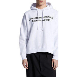 Dsquared2 Ανδρικό Φούτερ με Κουκούλα Λευκό S74GU0897S25516-100