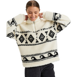 Roxy Treasure Soul Γυναικείο Φούτερ Fleece Oversized Εκρού ERJPF03178-WBS0