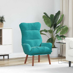 vidaXL Πολυθρόνα Relax Βελούδινη Τιρκουάζ 42001843