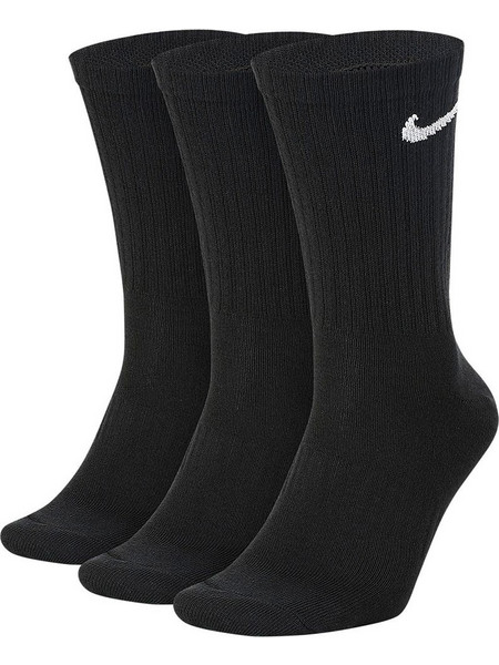 Nike Everyday Ανδρικές Κάλτσες Ψηλές Μαύρες 3Pack SX7676-010