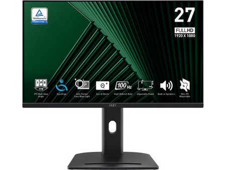MSI PRO MP275PG IPS Monitor 27" 1920x1080 FHD 100Hz 4ms