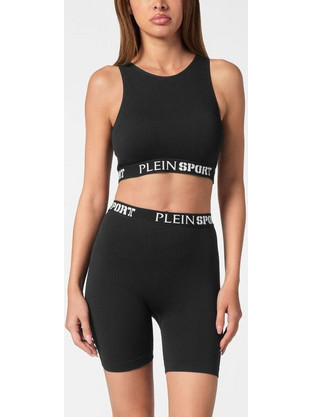 Philipp Plein Αθλητικό Μπουστάκι με Μέτρια Στήριξη Μαύρο WJU0084-STE003N-2