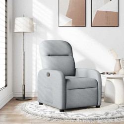 vidaXL Πολυθρόνα Relax Ανακλινόμενη Γκρι 4015522