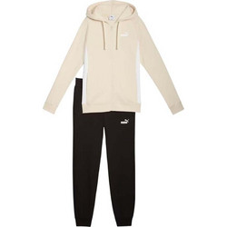 Puma Γυναικείο Σετ Φόρμας με Λάστιχο Μπεζ Μαύρο 690738-87