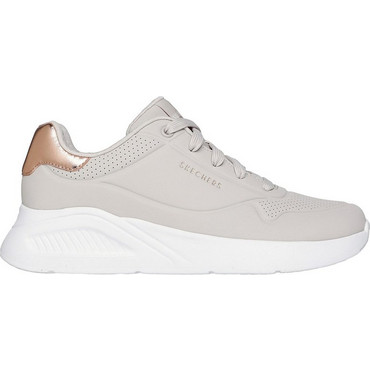 Skechers Uno Lite Shimmer Along Γυναικεία Sneakers Μπεζ 177291-NAT ...