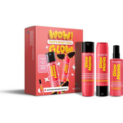 Matrix Glow Mania Σετ Περιποίησης Μαλλιών Conditioner 300ml + Leave In Conditioner 250ml + Σαμπουάν 300ml