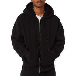 Huf Ανδρική Ζακέτα Fleece με Κουκούλα και Φερμουάρ Μαύρη FL00243