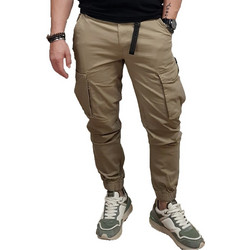 Rebase Ανδρικό Παντελόνι Cargo Joggers Κανονική Εφαρμογή Ταμπά RCCP-4050