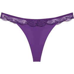 Triumph Comfort GLAM Γυναικείο Sexy String με Δαντέλα Μωβ 10224956-6648