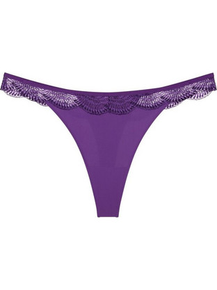 Triumph Comfort GLAM Γυναικείο Sexy String με Δαντέλα Μωβ 10224956-6648