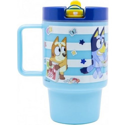 Stor Bluey Παιδικό Ποτήρι Πλαστικό BPA Free Γαλάζιο 530ml