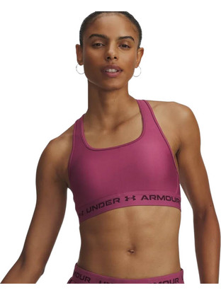 Under Armour Crossback Αθλητικό Μπουστάκι με Μέτρια Στήριξη & Αφαιρούμενη Ενίσχυση Ροζ 1361034-659