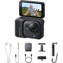 Insta360 GO Ultra Creator Bundle Action Camera 4K Ultra HD Υποβρύχια με WiFi και Οθόνη 2.5" Μαύρη