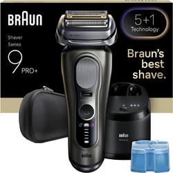 Braun Series 9 Pro+ Graphite Grey 9655CC Ξυριστική Μηχανή Προσώπου Επαναφορτιζόμενη Αδιάβροχη