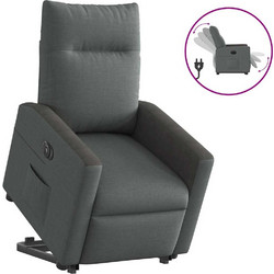 vidaXL Πολυθρόνα Relax Ανακλινόμενη Γκρι 3324067