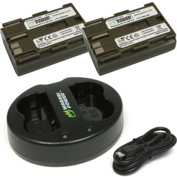 Wasabi BB-BP511 Διπλός Φορτιστής Συμβατός με Canon Kit