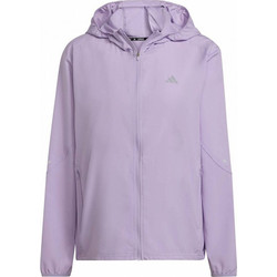 Adidas Run It Αθλητικό Γυναικείο Μπουφάν Softshell Μακρύ Αντιανεμικό Λιλά JM5746