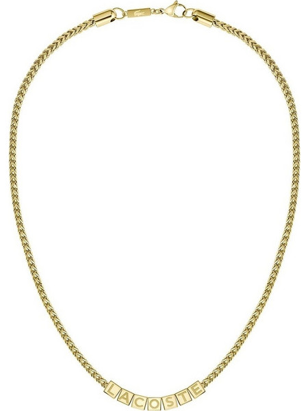Lacoste Ανδρικό Κολιέ από Ατσάλι Επιχρυσωμένο 2040524