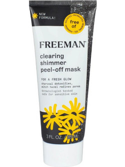 Freeman A Fresh Glow Κρεμώδης Μαύρη Μάσκα Προσώπου για Καθαρισμό & Λάμψη 89ml